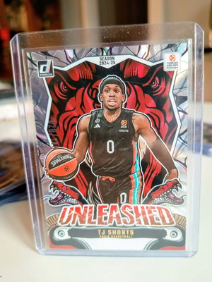 TJ Shorts Unleashed Laser 029/149 Panini Donruss Euroleague BK κάρτα σαν καινούργιο
