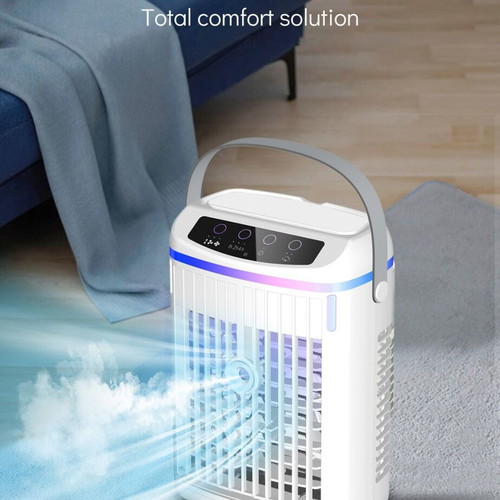 Portable 4-in-1 Air Conditioner with Water Fan, 3 Speeds and Night Light New