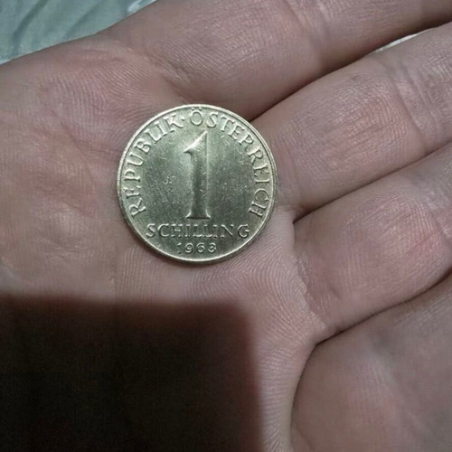 Austrian 1 Schilling Coin 1963 like new, vintage collectible