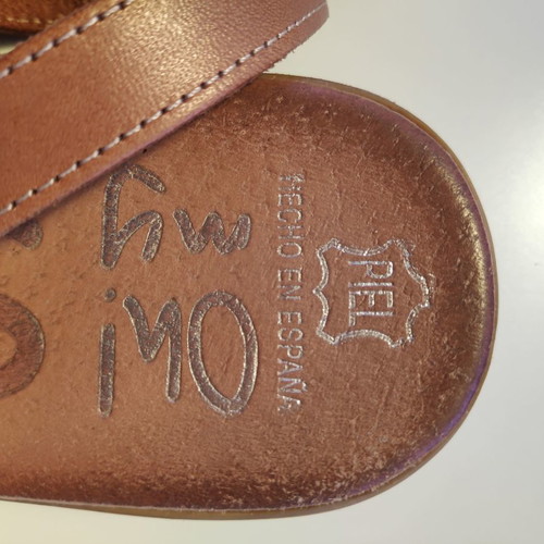 Oh My Sandals leather anatomical sandals used size 40 brown