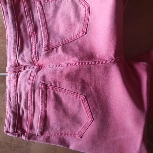 Pink denim pants like new, size M 38 10