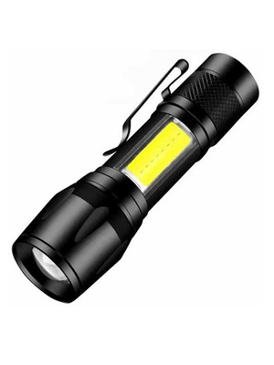 Επαναφορτιζόμενος φακός LED χειρός mini μέγεθος με USB φόρτιση