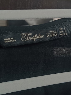 Zara transparent blouse, chiffon, black, size S