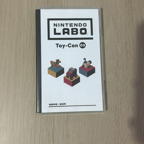 Nintendo Labo Toy Con 3 game cartridge like new for Nintendo Switch
