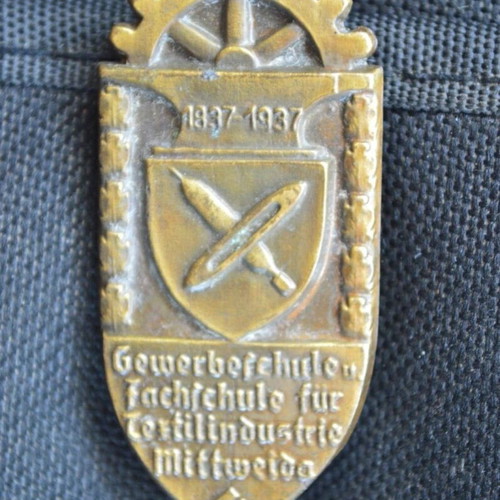 German Technical School 100 Years 1837-1937 Rare Pin used