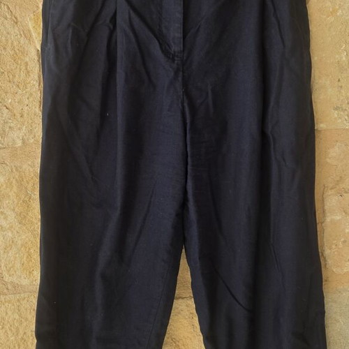 COS Women's Pleated Cropped Trousers Like New, Blue, Size S