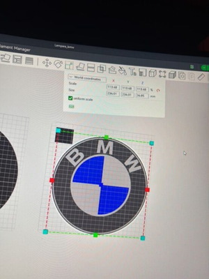 BMW light box made to order