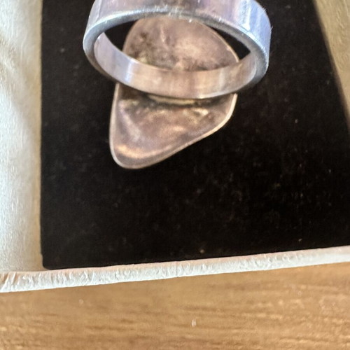 Silver ring 950 with shell like new