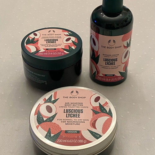 The Body Shop Luscious Lychee collectible set like new