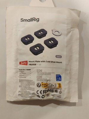 SmallRig 5472 Mount Plate with Cold Shoe Mount set of 4 new