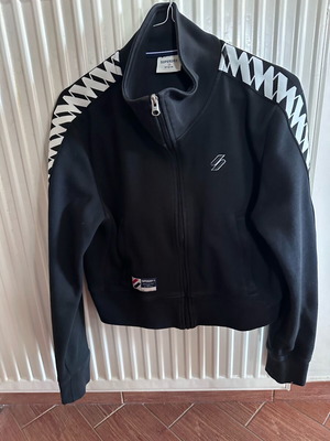Superdry women's cardigan small used, black and white