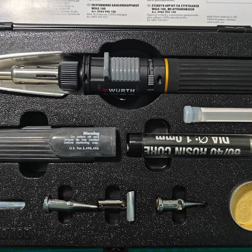Würth WGLG 100 self-igniting gas soldering device set new