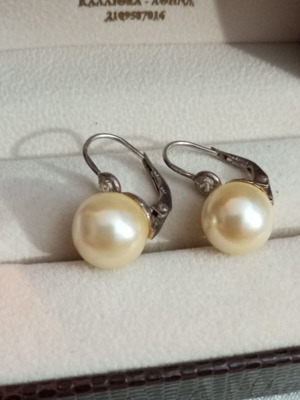 Silver 925 earrings with pearl