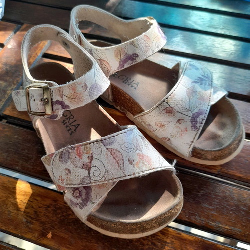 Alegria sandals used, size 28, multicolor