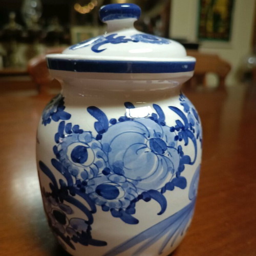 Handmade Skyrian Vase 15 cm like new