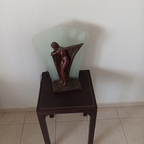 Decorative lamp with leather table new