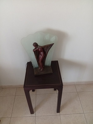 Decorative lamp with leather table new