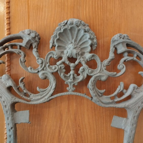 Cast iron mirror frame