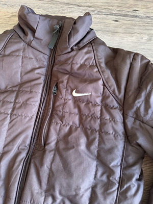 Vintage Nike Puffer Bomber Jacket chocolate brown like new XS/S 2004