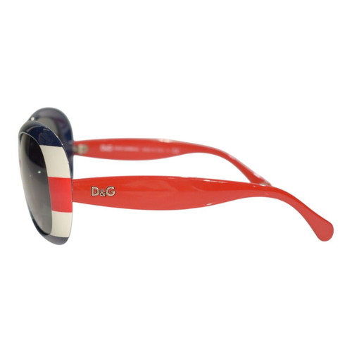 D&G Dolce & Gabbana Oversized Sunglasses D&G 8058, striped blue white red