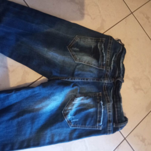 Miss Curry elastic jeans used, blue, size XXXS
