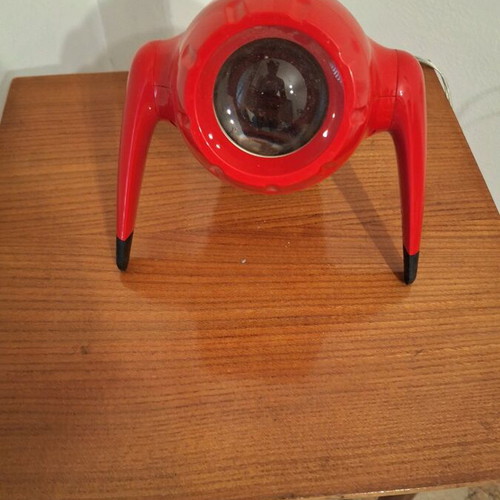 IKEA Sprida projector lamp designed by David Wahl in retro space age style