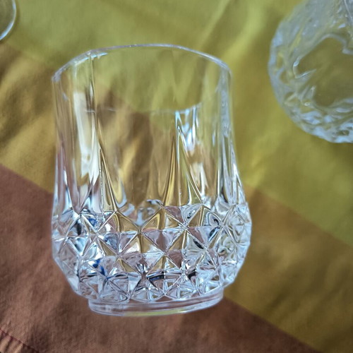 Vintage crystal glass set of 24 in excellent condition