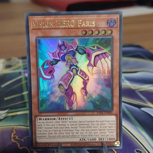 Vision HERO Faris Yu-Gi-Oh! card