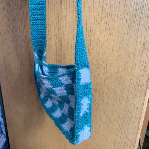 Handmade knitted shoulder bag new