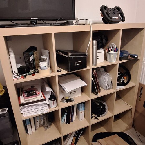 Kalax Ikea 4x4 bookcase used, worn condition