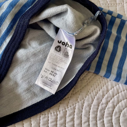 Isothermal wool cotton underwear set like new, size 86/92