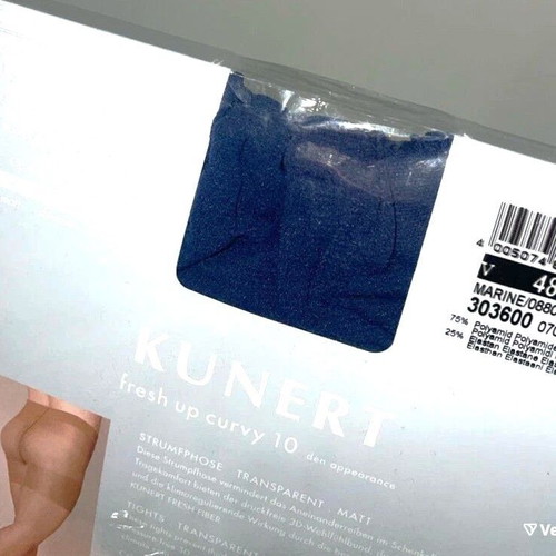 Kunert blue German tights XXL new, high quality, unused
