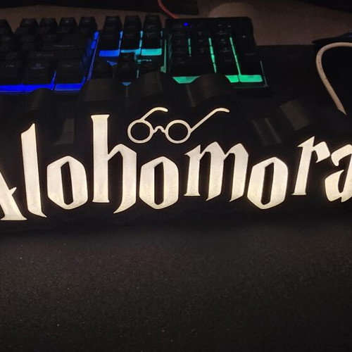 Alohomora Harry Potter lamp like new with USB and color remote