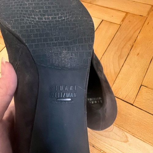 Stuart Weitzman suede boots size 37 like new gray
