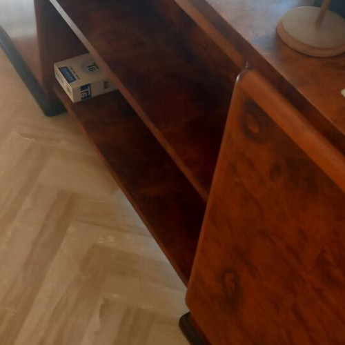 Solid walnut desk from 1950s law office
