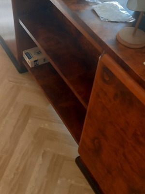 Solid walnut desk from 1950s law office
