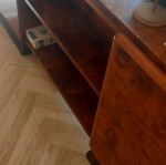 Solid walnut desk from 1950s law office