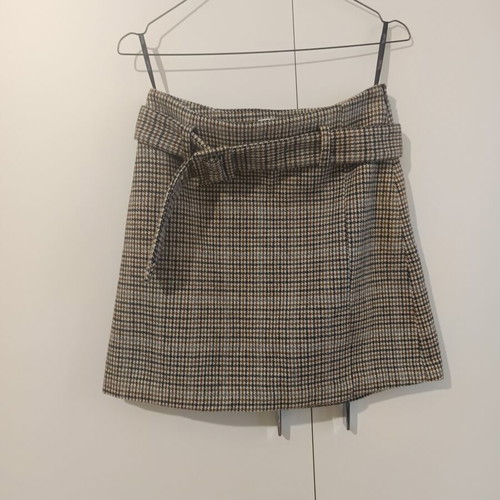 Toi&Moi mini skirt used, beige checkered, size S