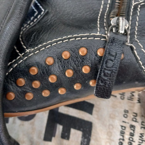 Tod's black leather boots size 38
