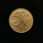 Austria 50 Groschen 1991, 1995 used, 2 coins
