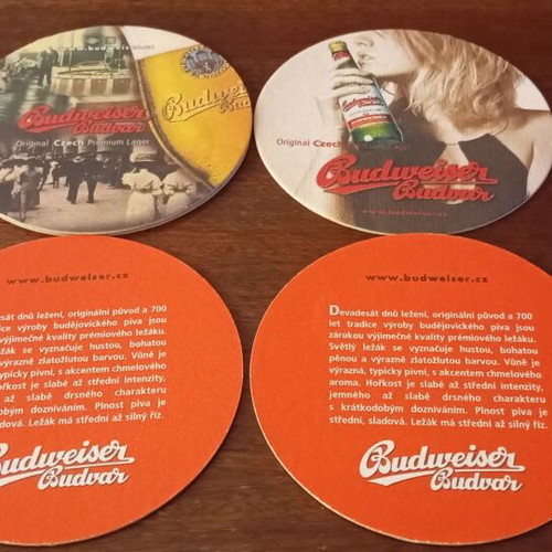 Old beer coasters new, collector's set with Gambrinus holder