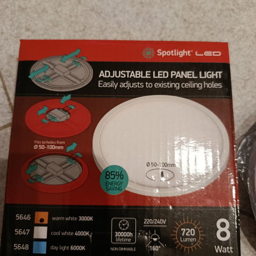Spotlight LED adjustable ceiling panel light 8W