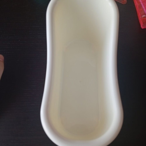 Decorative plastic vintage bathtub organizer used