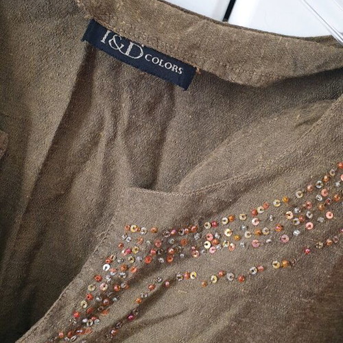 Viscose blouse 100% used, oil color, size L