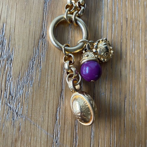 Christian Dior necklace new, vintage gold color