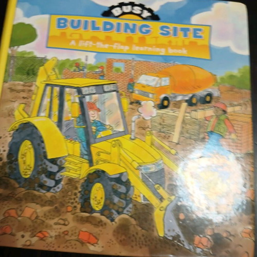 Building Site educational interactive book like new, English