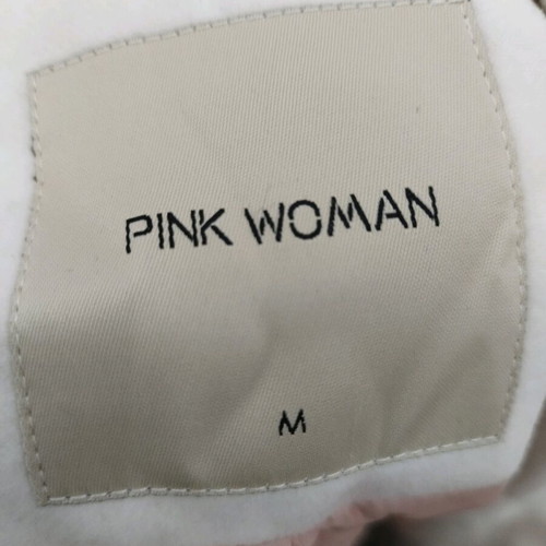 Off White Pink Woman coat size M used, white