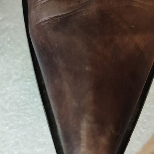 Leather women's boots size 37 used, tan color, Italian
