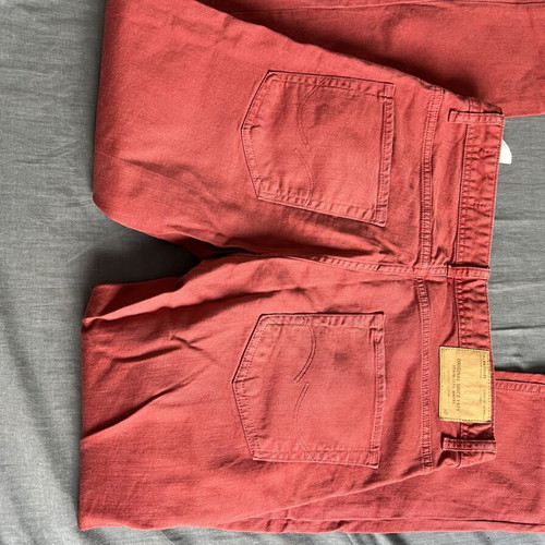 Jack & Jones summer pants size M, like new, straight fit, red