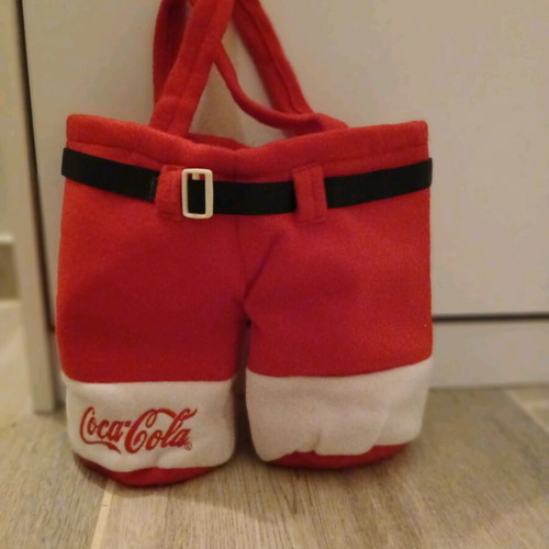 Collectible 2-Bottle Holder Santa Pants Shape New